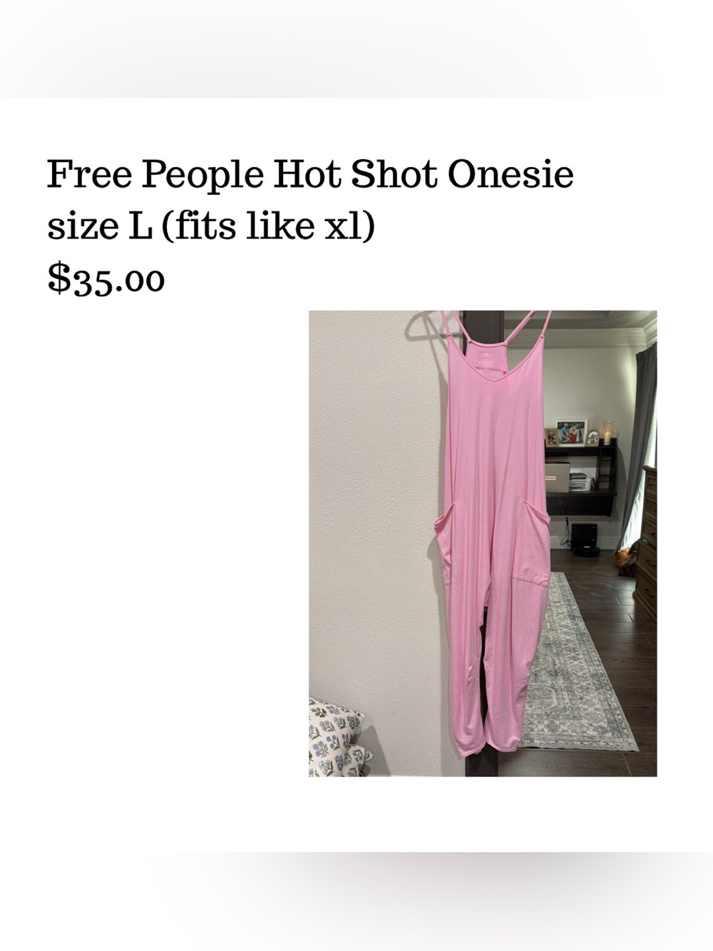 Free People Pink Hot Shot Onesie Jumpsuit Romper